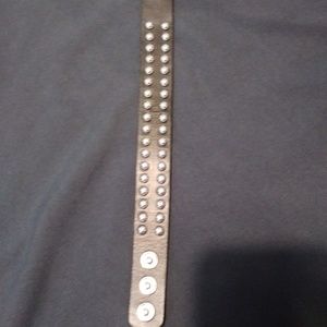 Black Leather Braclet